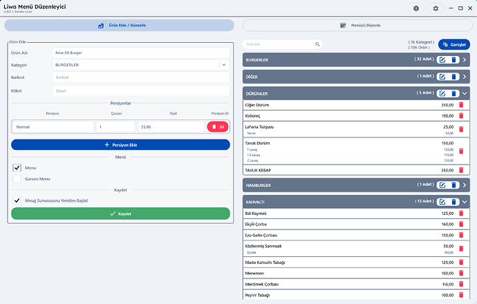 SambaPOS Menu Editor2